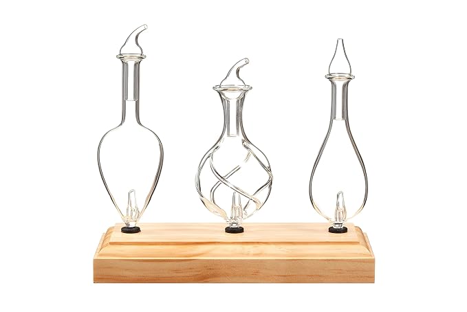 Wooden Stand for Replacement Glass Reservoir by Organic Aromas (Light Wood)