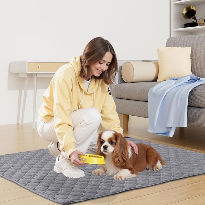Smiry Waterproof Dog Bed Cover Blanket, Reversible Pet Blanket | Soft Reversible, Washable Leakproof Cats Dogs Couch Cover for Sofa, Couch, Furniture (82x82 Inch)