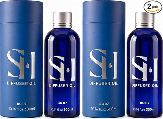 Inspired by Baccarat 5-Star Hotel New York BC07 Hotel Scent Diffuser Oil | 2 Pack of 10.14 Fl Oz (300ml) - Waterless Diffuser Oil Refill & Highly Concentrated Fragrance Oil, Diffuser Oil Scents Luxury