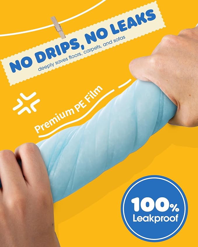 Powools Puppy Pads for Dogs, 34x28 in, 6-Layer Leakproof, 100-Pack | Extra-Large Pee Pads, Disposable, Quick-Dry Dog Pads, High Absorbency, Wee Wee Pads for Dogs, Easy Puppy Potty Training
