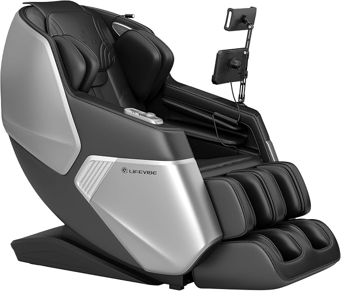 VAT Massage Chair Full Body VibroAcoustic Sonic Wave, SL-Track Zero Gravity Recliner with 25 Auto Modes, Smart Body Scan, Extendable Footrest, Reading Lamp, Black