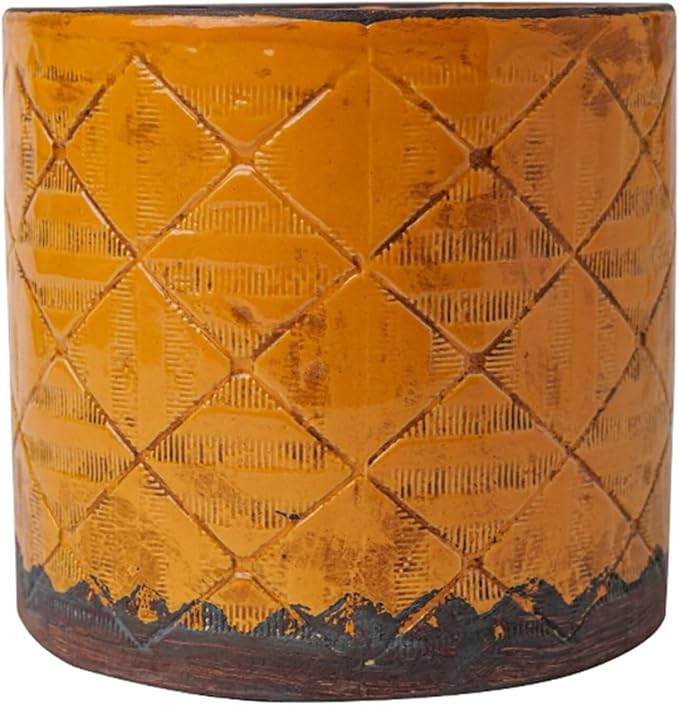 Vases for Flowers Ceramic Plant Pot Handmade Terracotta Planter Indoor Outdoor Round Flower Home Decor