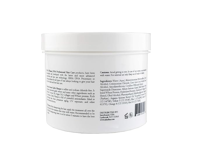 ISHA DNA Conditioner - Infused with Keratin and Garlic Extract For Damaged Thinning Hair - Stops Hair Loss and Promotes Growth - Deep Conditioning - Sulfate and Paraben Free-946ml