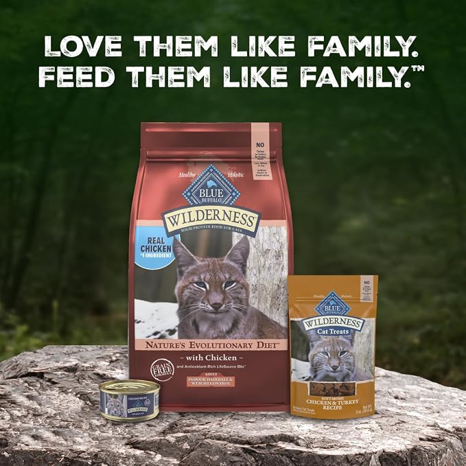 Blue Buffalo Wilderness Indoor Hairball & Weight Control Dry Cat Food, 11lb | High Protein, Real Chicken #1 Ingredient, Supports a Healthy Weight in Adult Cats, Promotes Healthy Digestion