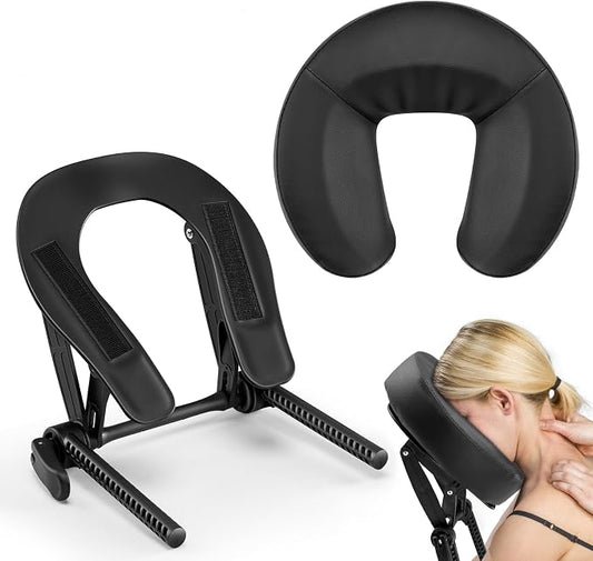 Universal Adjustable Massage Table Face Cradle & Headrest, Memory Foam Face Pillow Cushion for 3-7 Inch Mattress Massage Table Headrest for Eye Surgery Recovery Salon SPA Massage Bed
