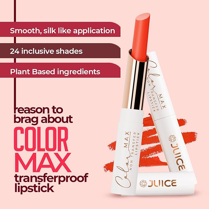 JUICE Color Max-The Max Performing Power Lipstick With Goodness Of Bio Retinol, Transfer-Proof Long Lasting Natural Taupe - M11 2.3 G Pack Of 1