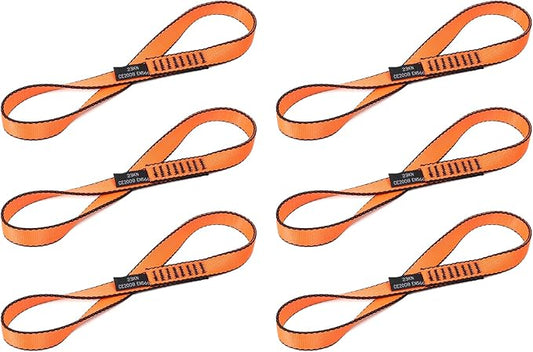 18MM Nylon Climbing Sling Runner 23KN CE2008/EN566 Strong Webbing Straps for Rock Climbing,Mountaineering, Rappelling, Swing, Yoga Hammock etc
