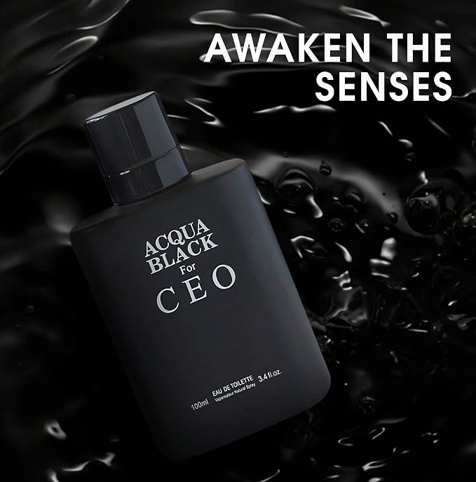 A CENTER 3Pack Men Colognes Choco Musk&Dark Black&Aqua Black Ceo Eau De Parfume Spray with Woody Floral & Fruity Scent Perfume Gift Set Day to Night Luxury Fragrances