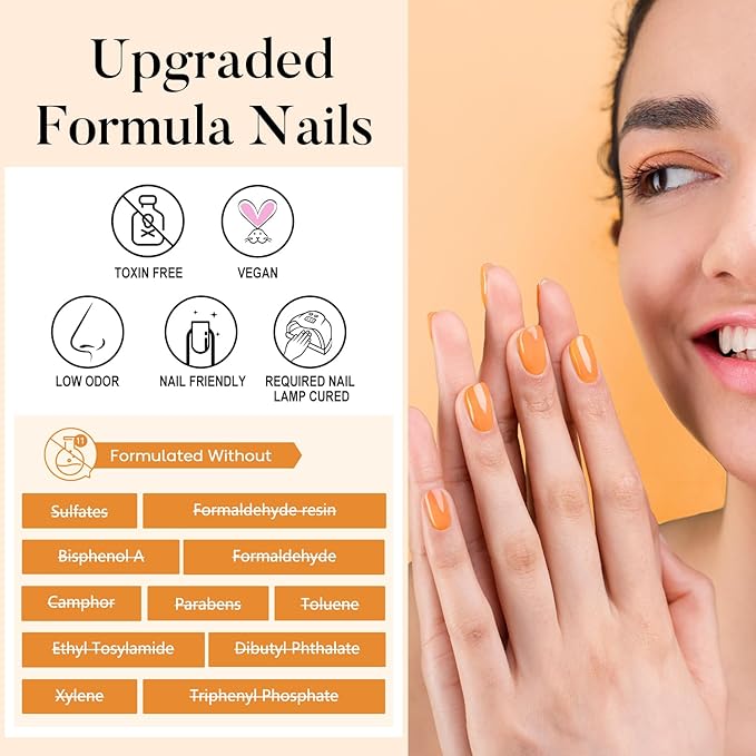 AIMEILI Gel Nail Polish Set 12 Colors Hema Free Classics White Nude Brown Polish Kit Soak off U V Led Nail Art Manicure Fall Winter - Kit 41