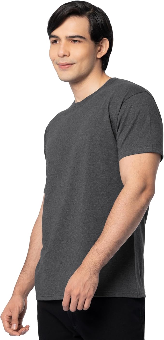 Fruit of the Loom Men's Eversoft Cotton Odor Control & Breathable Moisture Wicking T-Shirts