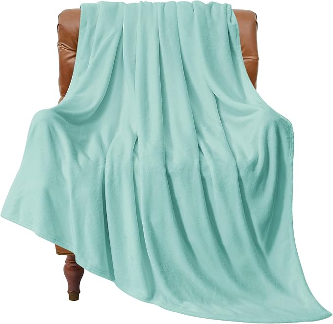 BEDELITE Fleece Blanket Soft Plush Throw for Couch Haze Blue 50"x60" | Ultra Soft Fleece, Plush Microfiber, Lightweight Warmth, All Season Comfort, Fade Resistant, Machine Washable, Couch Sofa Bed
