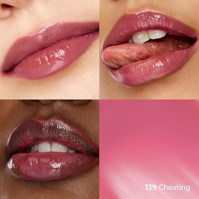 Laka Fruity Glam Tint, 4.5g/0.15oz, Glowing Lip Stain with Wide Color Spectrum, Hydrating & Lightweight Texture, Buildable Color, Non-Sticky, Vegan, K-Beauty (#139 Cheating)