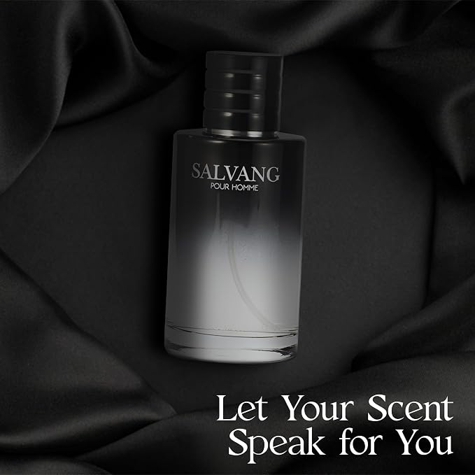 A CENTER Men's Cologne Gift Set of 4(LhommeSa&Savvy&Salvang&SE) - 3.4 Fl Oz Each | Vanilla Bourbon, Leather & Amber Floral Fragrance Luxury Eau de Toilette