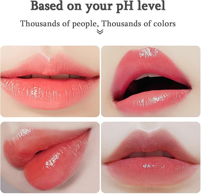 Transferproof Color Changing Lipstick pH Activated Tint Clear Lip stick That Changes Color, Long Lasting 24 Hours Moisturizing Glossy Shine Lip Gloss for Women BalmHymoisturizing