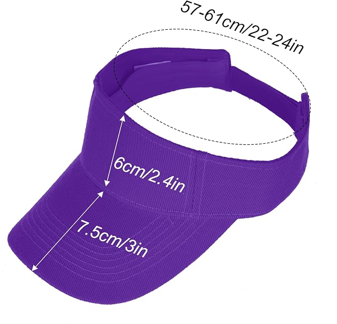 Topbuti Sports Sun Visor Hats for Women Men Adjustable Cotton Beach Baseball Tennis Golf Hat Caps UV Protection Visors