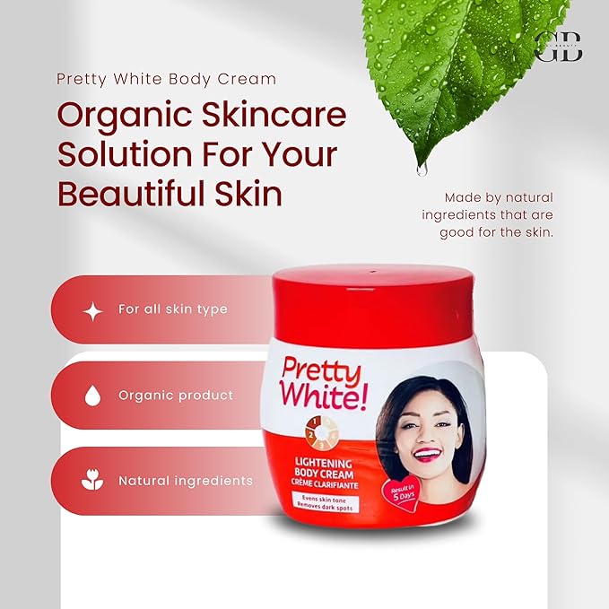 Generic X Pretty White! Skincare Set – Natural Body Lotion, Organic Soap & Serum – Botanical Extracts for Smooth, Healthy Glow – Complete Skincare Routine