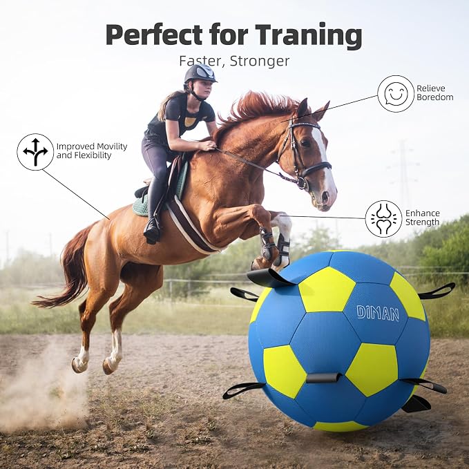 Diman Herding Ball for Dogs with Straps, 25 Inch Horse Balls for Outdoor