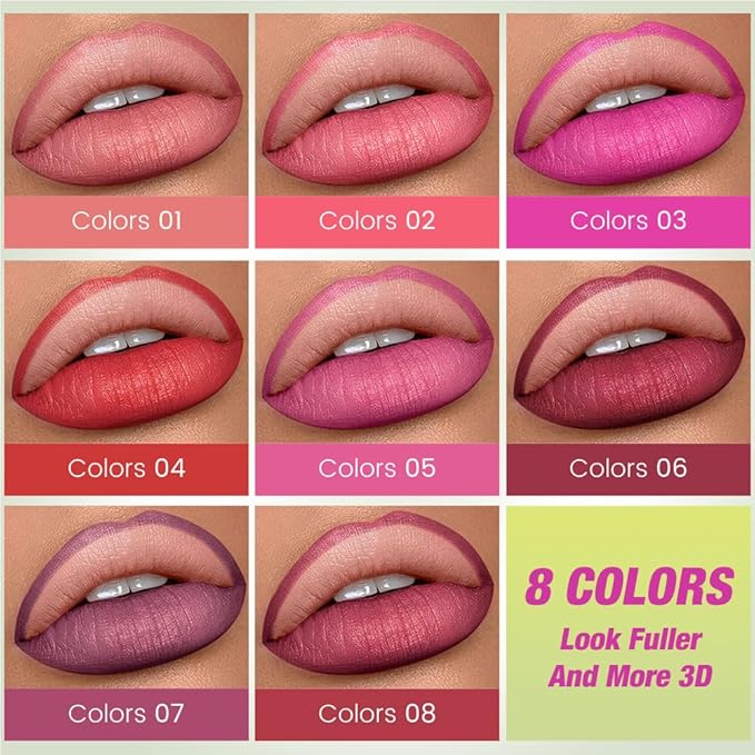 evpct Coral Red Triangle Lip Liner Pencil Stick for Women, Retractable Lips Liner Pen Triangle Tip for Sculpting & Filling & Plumping, Longwear Lipliners Pencil, Vegan Cruelty Free Lip Filler Plumper