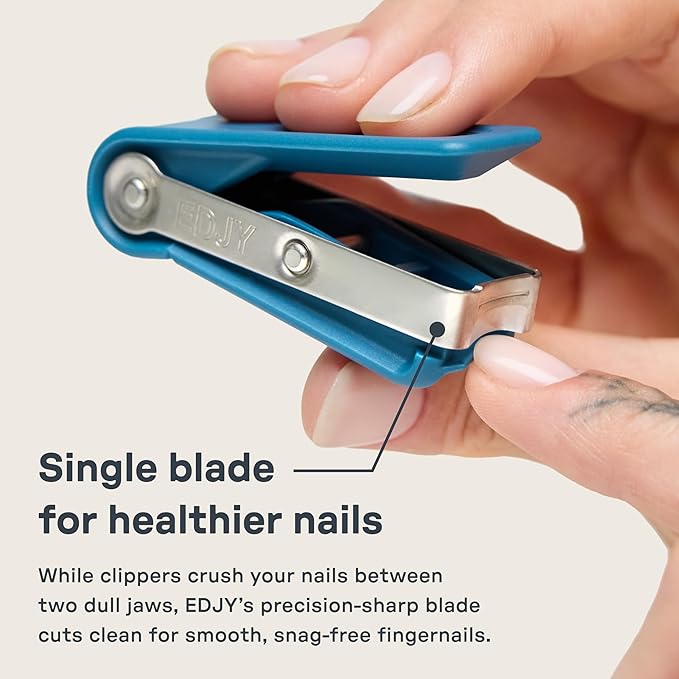 EDJY Fingernail Cutter - Precision Stainless Steel Nail Cutter for Fingernails | Sharp Blade, Ergonomic Design, Durable & Rust-Resistant | Ideal for Men and Women | Multi Color | 4-Pack