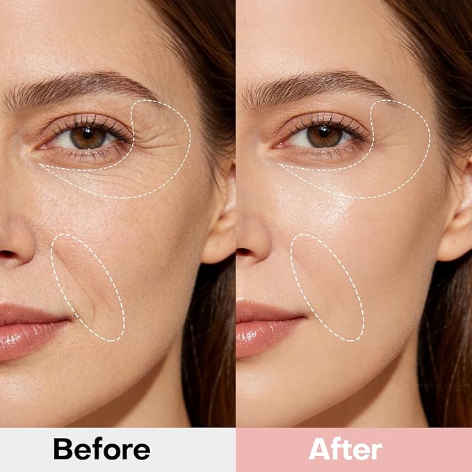 dewyhour Collagen Firming Hydrogel Patches With Retinol & Vitamin C- Under Eye Patches for Puffy Eyes & Dark Circles, Moisturizing Eye Mask with Caffeine & Hyaluronic Acid, Gentle Korean Skincare
