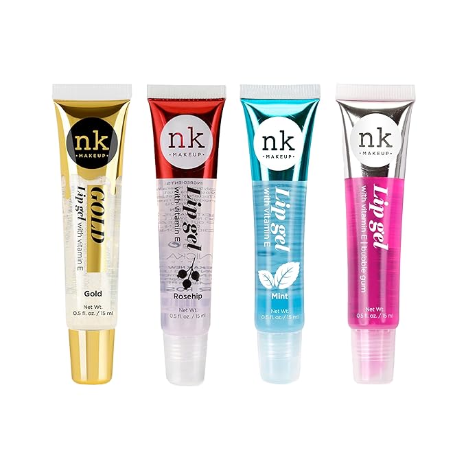 NICKA K NEW YORK Lip Gel, Hydrating, Lightweight, Glides on Effortlessly, Non Sticky Finish Lip Gel Colors (AMZ038)