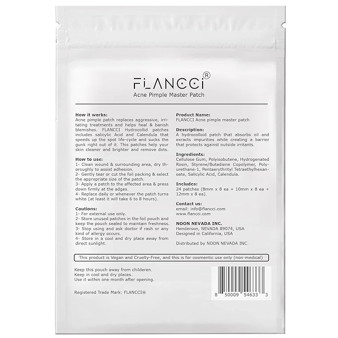 Pimple Patch Acne Patches Facial Skin Care Products, Blackhead Remover Skincare, Pimple Patch for Face and Hydrocolloid Acne Treatment Patch Salicylic Acid, Acne Spot Treatment (72 Count (Pack of 3))