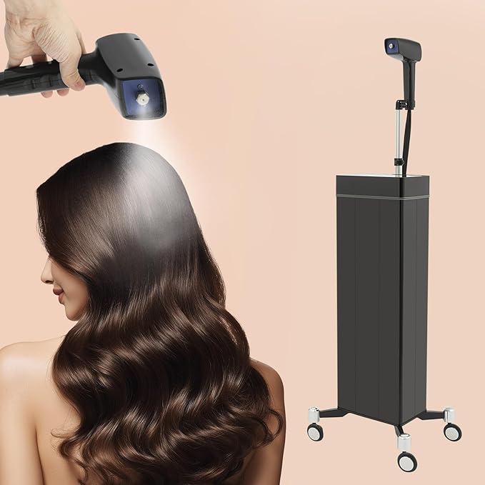 Nano Hair Steamer, Multifunctional Professional Nanoscale Spray for Hair Care Hair Repair, 1300W Nano Mist Hair Steamer for Deep Conditioning with Bottom Wheels and Smart Touch Control