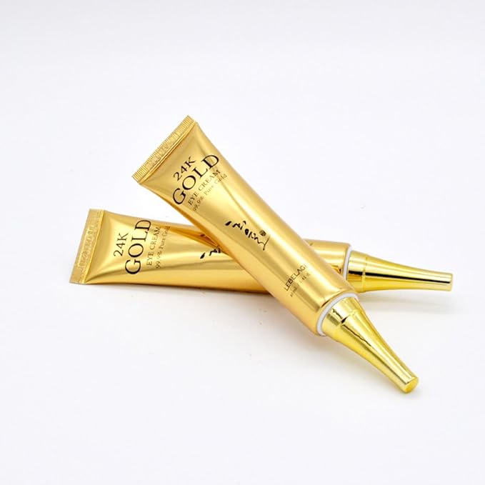 LEBELAGE 24K Gold Eye Cream [2 Pack] - K-Beauty Anti-Aging Korean Skincare with Pure Gold - Firming & Hydrating Under Eye Cream for Dark Circles, Puffiness and Wrinkles (1.35 fl.oz x 2)