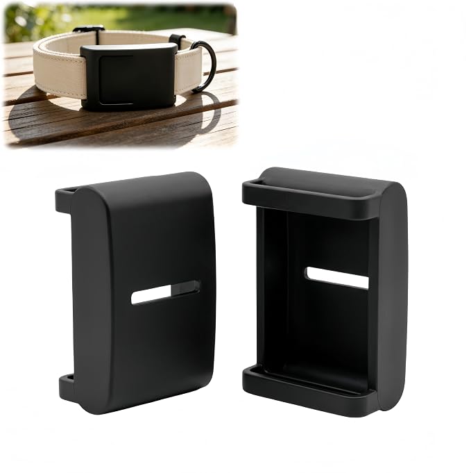 Smart Tracker Collar Adapter and Bracket Compatible with Fi Series 3+ Smart Tracking Devices for Universal Collar Attachment (Balck)