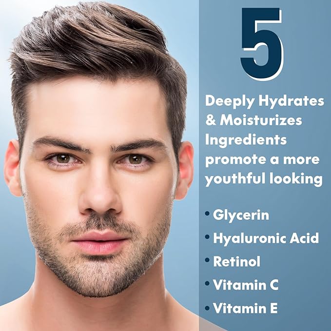 Skin Care for Men Gifts Set,Anti-aging Skin Care Kit for Tigten,Firm & Hydrate Skin,Retinol,Hyaluronic Acid Mens Self Care Facial Kit,Men Birthday Valentines Gifts for Him Boyfriend Dad Husband