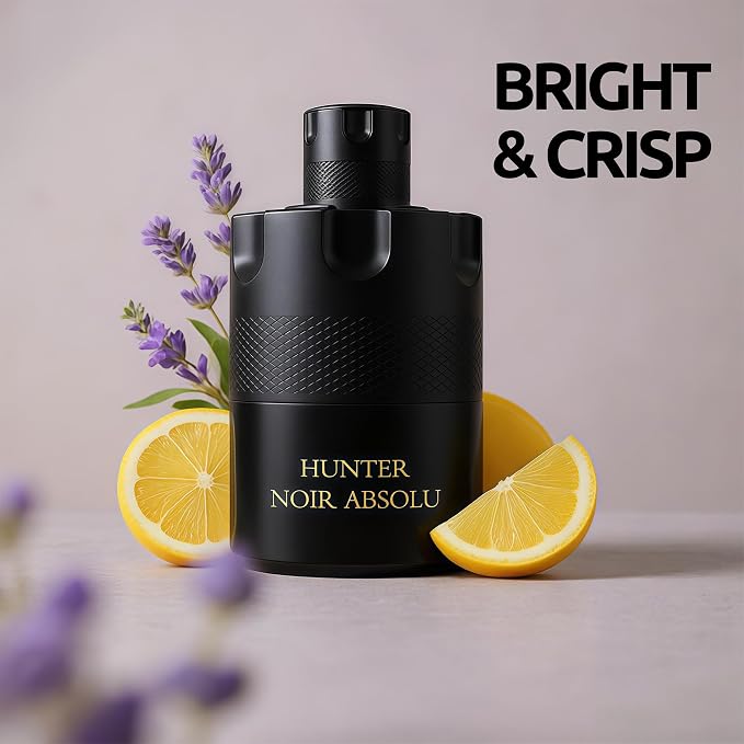 AFLUXE HUNTER NOIR ABSOLU Long-Lasting Men's Cologne Eau de Parfum | 100ml Dark Woody Night Fragrance | Gift Set for Him