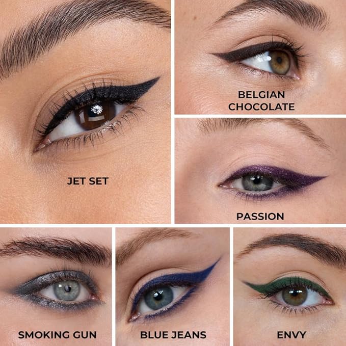 Honeybee Gardens Effortless Eye Liner Pencil, Jet Set Black, Smooth Long-Wearing, Rich Pigment, Vegan & Gluten-Free