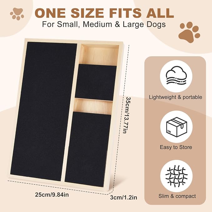 Dog Nail Scratch Board with Treat Box Nail File Toy Large Dogs