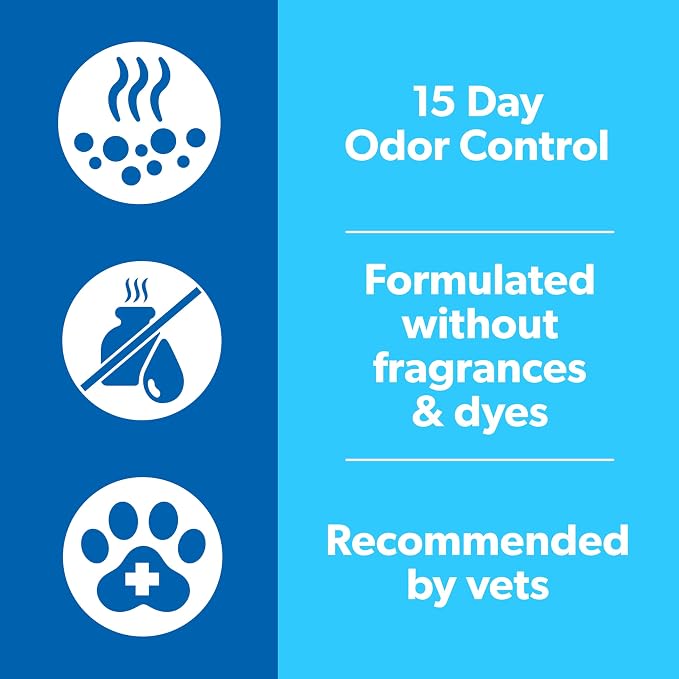 Fresh Step Simply Unscented Multi Cat Clumping Cat Litter, Low Dust, Odor Control with Activated Charcoal Tech, Compatible in Automatic Litter Boxes, 14 lb. (Pack of 3)