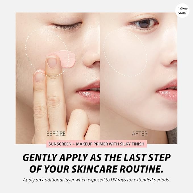 A'PIEU Pure Block Tone Up Sunscreen Base SPF5 50ml | Tone-Up Reef Safe Korean Sunscreen for Makeup Base