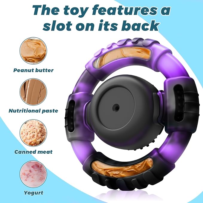Pamlulu Tough Dog Toys for Aggressive Chewers, Indestructible Dog Toy for Large Dogs, Nylon Chew Toys for Medium Large Breed, Interactive Dog Toys to Keep Them Busy, Dog Birthday