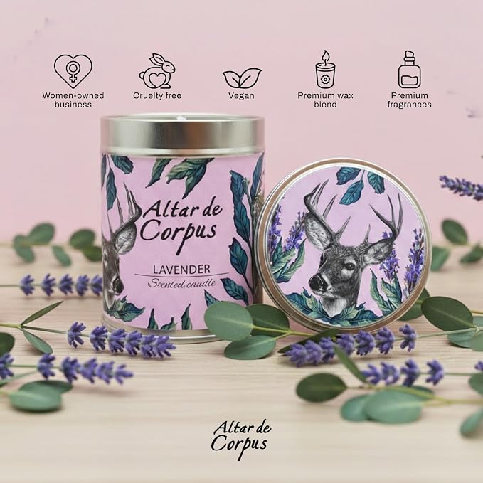 14 Oz Spring Candles for Home - Large Candle Lavender Lilac - Mothers Day Gifts - Luxury Candles for Men - Premium Soy Candle Blend - Bathroom Decor