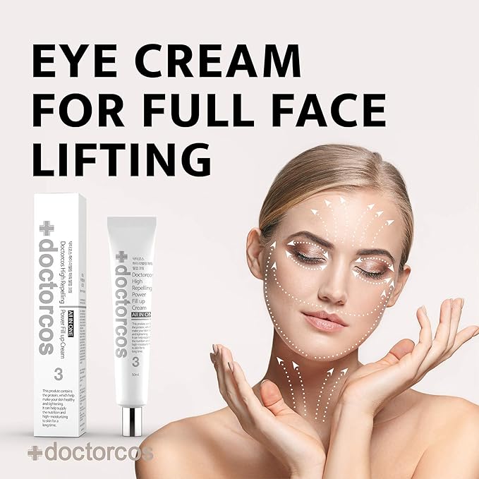 DOCTORCOS High Repelling Power Fill-up Wrinkle Cream for Women (1.7 oz) | Full Face and Under Eye Lifting Cream for Wrinkles | Fine Line Cream For Day and Night Use | Korean Skin Care Products