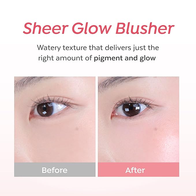 A'PIEU Juicy-Pang Water Blusher [CR01] – Fruity Liquid Blush for Cheeks, Buildable & Blendable Color, Hydrating Dewy Finish with Fruit Extract Blend & Rose Flower Water, 0.31 fl oz