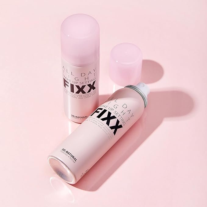 SONATURAL All Day Tight Make Up Setting Fixer – Award-Winning Makeup Setting Spray, Ultra-Fine Mist for Long-Lasting Wear – With Centella, Tea Tree & Lemon Extracts – Korean Skincare, 2.53 fl oz