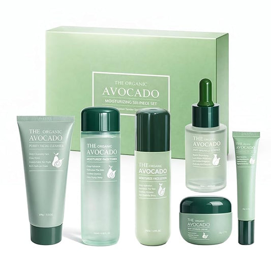 SKK Skin Care Set 6 in 1 Facial Cleanser, Toner, Serum, Face Lotion, Cream & Eye Cream – Hydrating, Anti-Aging &Brightening Daily Routine for Glowing Skin