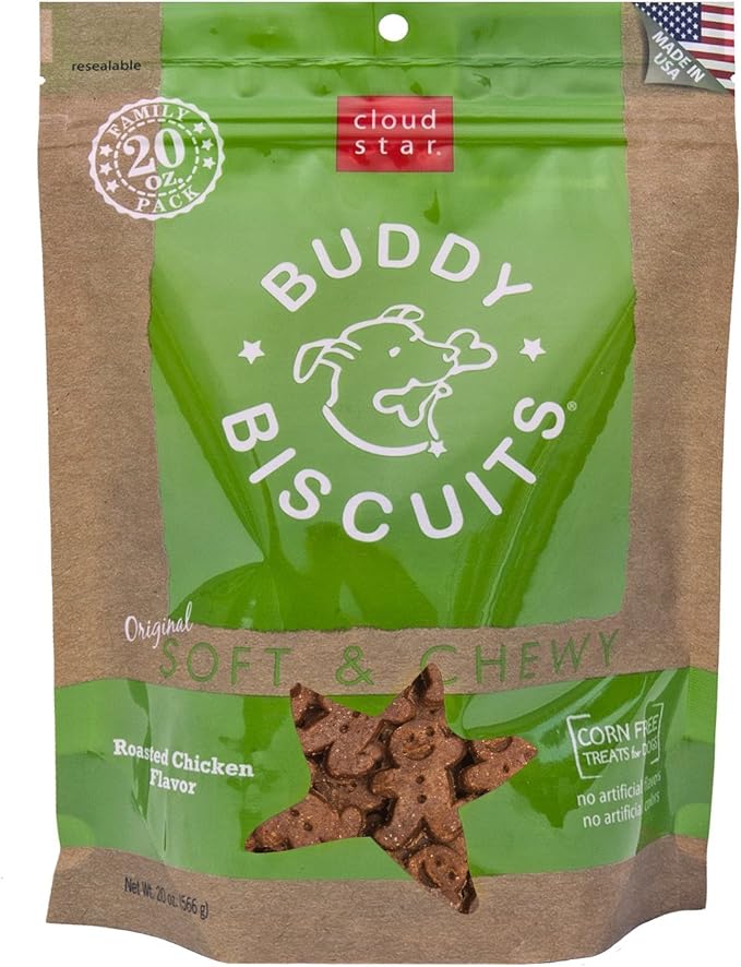 Buddy Biscuits Soft & Chewy Healthy Dog Treats with Roasted Chicken - 20 oz.