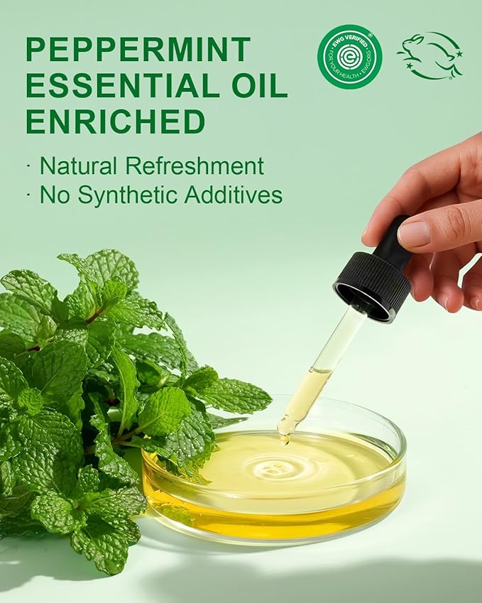 Yoken Peppermint Castile Soap Liquid 64 OZ, EWG Verified Made with Certified Organic Oils, Gentle Peppermint Soap for Body Wash, Face, Hands, Dishes, Laundry & More, Vegan Organic Versatile Cleanser