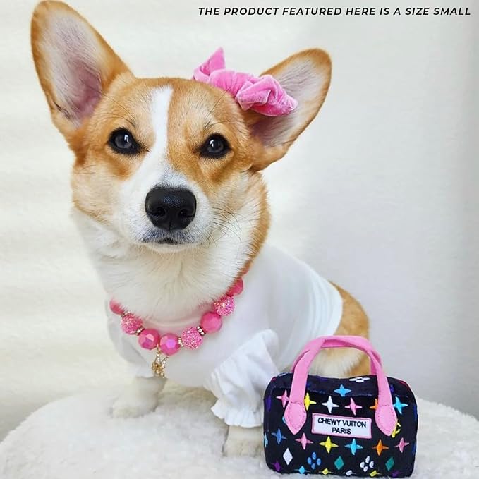 Haute Diggity Dog Chewy Vuiton Handbag Plush Dog Toy, Designer Parody Toy