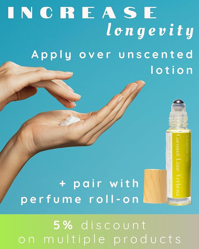 Kailuna Co. Coconut Lime Verbena Natural Hair & Body Mist Spray, Pure Essential and Fragrance Oils, Alcohol-Free, Handmade in California, 0.5Fl Oz