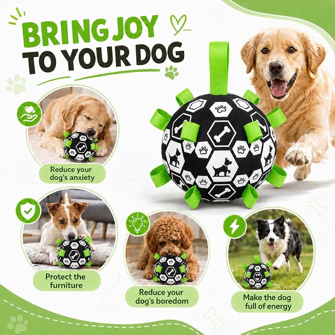 Smart Interactive Dog Toy Ball, Durable Automatic Dog Ball