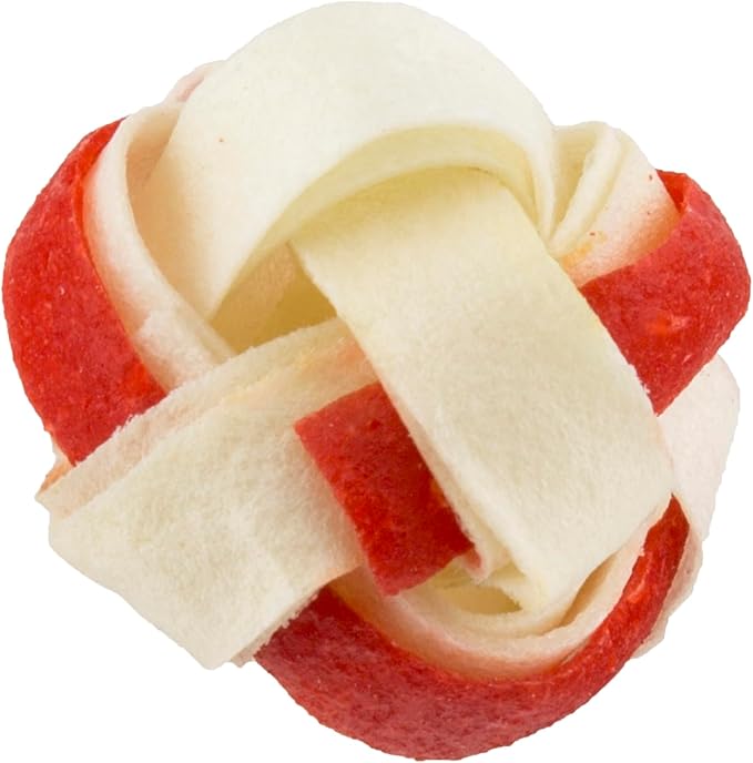 Dingo Goof Balls Rawhide Treats For Small Dogs, With Real Chicken, 15 Ct | Long-Lasting Rawhide Chew Wrapped With Real Chicken, Natural Chewing Action Promotes Clean Teeth, For Adult Dogs