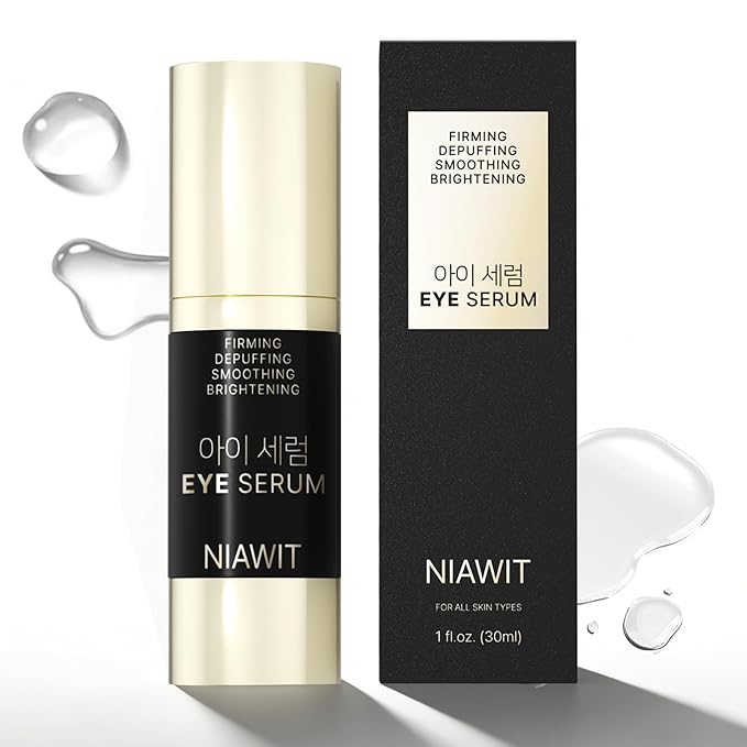 Eye Serum for Dark Circles and Puffiness - Advanced Anti-Aging Under Eye Care for Wrinkles, Bags and Fine Lines - Hydrating and Firming Formula to Brighten and Revitalize Tired Eyes 1 Fl.oz.