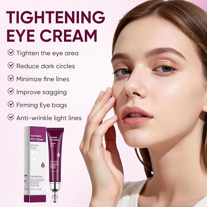 Eye Cream Stick, Retinol Eye Cream for Dark Circles, Vitamin E Hyaluronic Acid for Puffiness Anti Aging, Anti-Wrinkle Firming, Hydrating & Revitalizing Eye Creams for Men & Women