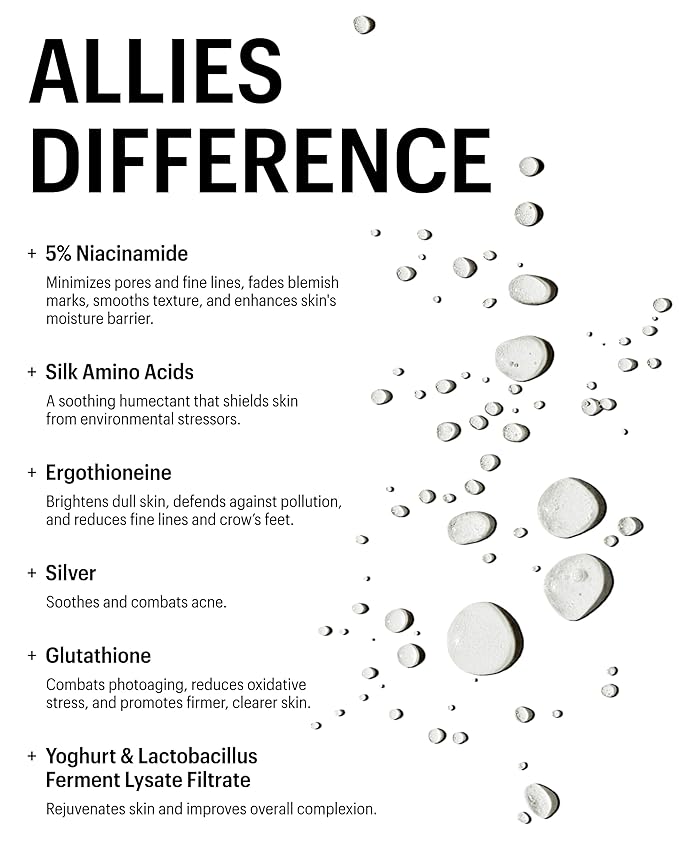 Allies of Skin Probiotic Face Mist | Toner Facial Mist to Minimize Pores | Probiotic Skincare for Moisture Retention | 5% Niacinamide for Glowy Skin | Travel Friendly (1.7 Fl Oz)